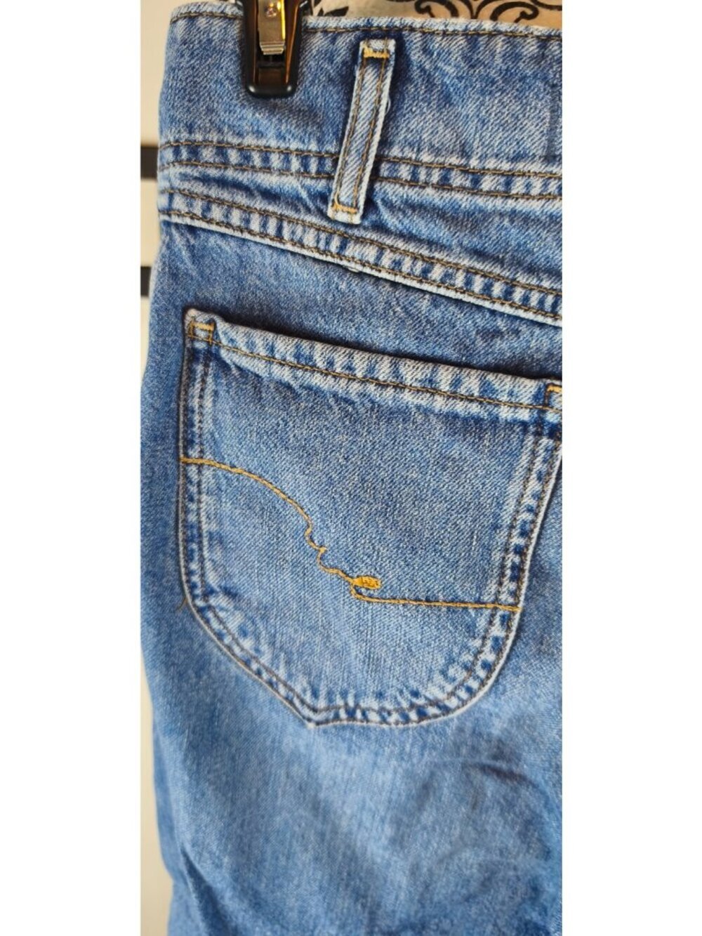 Free People We The Free Astor High Rise Straight Jeans Size 25 Medium Wash Blue - Picture 5 of 12